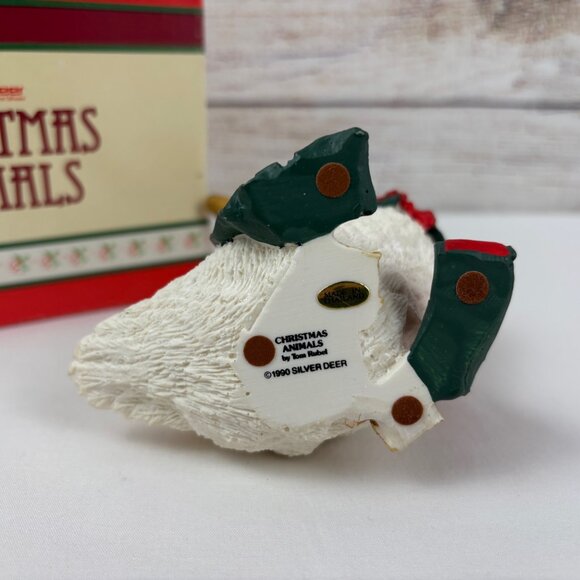 Silver Deer Tom Rubel Christmas Animals Goose Figurine - Picture 5 of 9